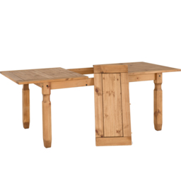 Seconique Corona 6 Seater Extending Dining Set Distressed Waxed Pine and Brown - Wilko - thumbnail 7