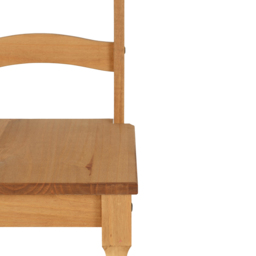 Seconique Corona 6 Seater Extending Dining Set Distressed Waxed Pine and Brown - Wilko - thumbnail 5
