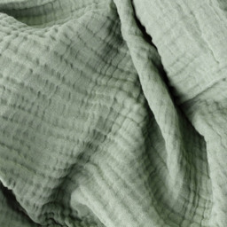 Yard Lark Eucalyptus Green Muslin Cotton Throw 130 x 180cm - Size: 180 x 130cm - Yard Living - Wilko - thumbnail 6