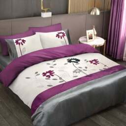 Intimates Breeze King Size Floral Embroidered Duvet Set - Multi - Wilko - thumbnail 1