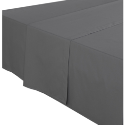 My Home King Size Charcoal Flat Bed Sheet - Wilko - thumbnail 3