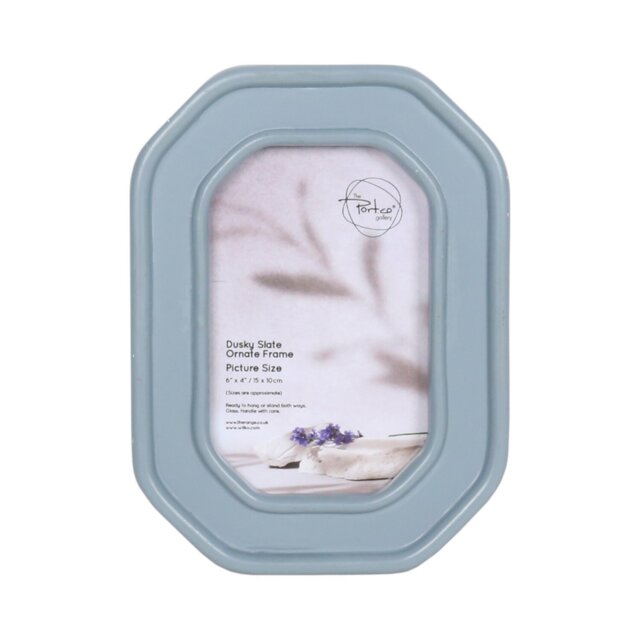 Ornate Photo Frame Dusky Slate 6 x 4in - Wilko - image 1