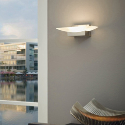 EGLO Metrass Plastic and Aluminium White Uplighter LED Wall Light - Size: 20 x 10.5 x 10.5cm - Wilko - thumbnail 3