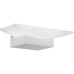 EGLO Metrass Plastic and Aluminium White Uplighter LED Wall Light - Size: 20 x 10.5 x 10.5cm - Wilko - thumbnail 1