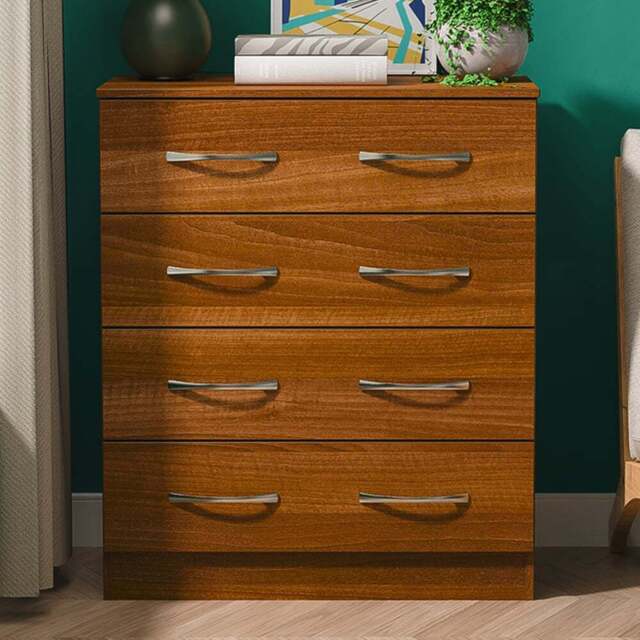 Crowndale Avon 4 Drawer Noche Walnut Chest of Drawers - Wilko - image 1