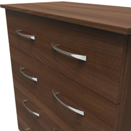 Crowndale Avon 4 Drawer Noche Walnut Chest of Drawers - Wilko - thumbnail 6