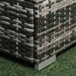 Outsunny 6 PC Rattan Sofa Set Grey - Wilko - thumbnail 5