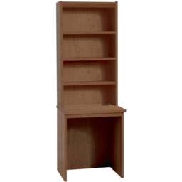 R White Cabinets 4 Shelf Small Laptop Desk with Hutch Brown - Size: 182.8 x 60 x 54cm - Wilko - thumbnail 3