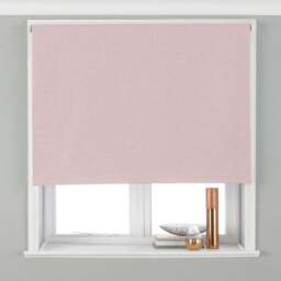 Riva Home Twilight Thermal Blackout Roller Blind Blush 153cm - Size: 153 x 162cm - Pink - Wilko