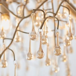 Merano Rimini Lustre Glass Gold and Champagne Pendant Ceiling Light - Size: 60 x 0.1 x 192cm - Wilko - thumbnail 5