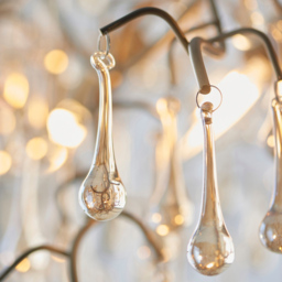 Merano Rimini Lustre Glass Gold and Champagne Pendant Ceiling Light - Size: 60 x 0.1 x 192cm - Wilko - thumbnail 6