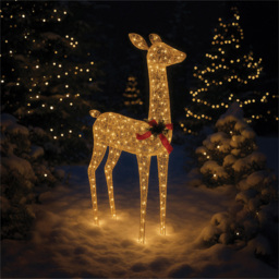 Xmas Haus Gold 350 Warm White LED Head Up Deer Christmas Decoration 3ft - Size: 1080 x 725 x 205cm - Wilko - thumbnail 3