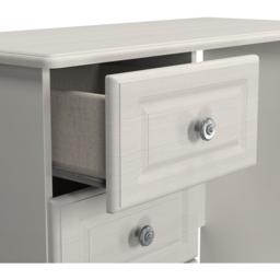 Crowndale Pembroke 3 Drawer Grey Ash Vanity Dressing Table Ready Assembled - Size: 80 x 93 x 40cm - Wilko - thumbnail 7