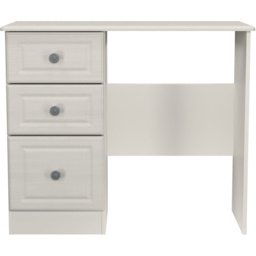 Crowndale Pembroke 3 Drawer Grey Ash Vanity Dressing Table Ready Assembled - Size: 80 x 93 x 40cm - Wilko - thumbnail 3