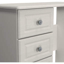 Crowndale Pembroke 3 Drawer Grey Ash Vanity Dressing Table Ready Assembled - Size: 80 x 93 x 40cm - Wilko - thumbnail 6