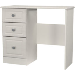 Crowndale Pembroke 3 Drawer Grey Ash Vanity Dressing Table Ready Assembled - Size: 80 x 93 x 40cm - Wilko - thumbnail 4