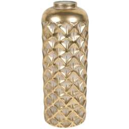 Maya Tall Metal Vase Gold - Wilko