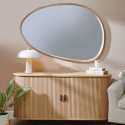 Natural Wood Organic Mirror - Wood - Wilko - thumbnail 3