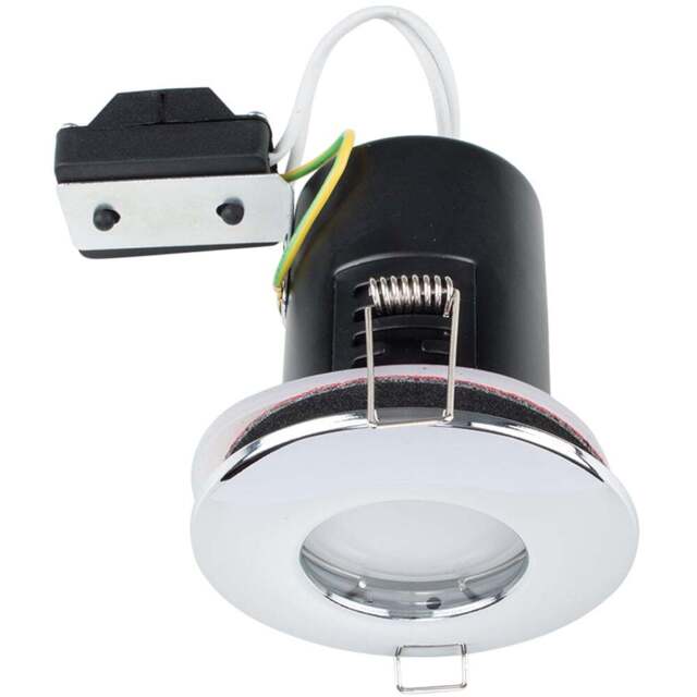 ValueLights Chrome Warm White LED Ceiling Downlight 6 Pack - Silver - Wilko - image 1