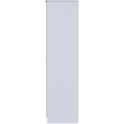 Crowndale Contrast 3 Door Grey and White Matt Tall Mirrored Wardrobe Ready Assembled - Wilko - thumbnail 4
