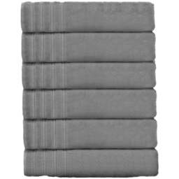 Velosso Hampi Cotton Silver Hand Towel Set of 2 - Grey - Wilko