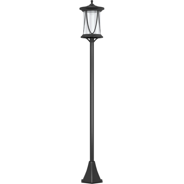 Outsunny Waterproof Cool White Outdoor Street LED Light - Size: 127 x 17 x 17cm - Black - Wilko - image 1
