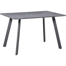 Portland 4 Seater Wooden Rectangular Dining Table Dark Grey - Wilko - thumbnail 3