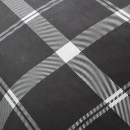 Brodie Check Duvet Set Black and White King - Wilko - thumbnail 5