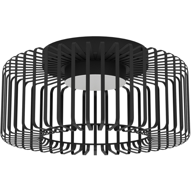 EGLO Ginestrone-Z Black Steel RGB LED Ceiling Light - Size: 22 x 45 x 22cm - Wilko - image 1