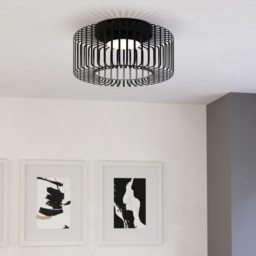 EGLO Ginestrone-Z Black Steel RGB LED Ceiling Light - Size: 22 x 45 x 22cm - Wilko - thumbnail 3