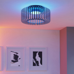 EGLO Ginestrone-Z Black Steel RGB LED Ceiling Light - Size: 22 x 45 x 22cm - Wilko - thumbnail 6