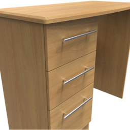 Crowndale Sherwood 3 Drawer Oak Vanity Unit - Size: 41.5 x 95 x 79.5cm - Brown - Wilko - thumbnail 6