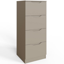 FWStyle Luno 4 Drawer Putty Modern Chest of Drawers - Brown - Wilko - thumbnail 3