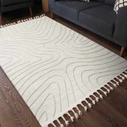 Esselle Home Arctic Contour Natural and Mink Rug 160 x 230cm - Cream - Wilko - thumbnail 7