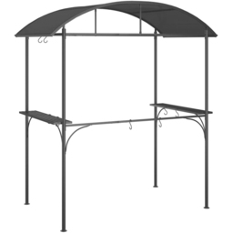 vidaXL 1 x 2m Anthracite BBQ Gazebo with Side Shelves - Grey - Wilko - thumbnail 6