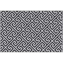 Outsunny Black and White Reversible Outdoor Rug 152 x 243cm - Size: 152 x 243 x 0.3cm - Wilko - thumbnail 1