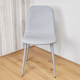 Kosy Koala 4 Seater Faux Leather Wooden Dining Set Grey - Brown - Wilko - thumbnail 5