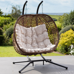 Artemis Home Beauchamp 2 Seater Cream Swing Chair - Wilko