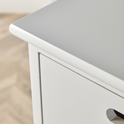 Home Source Ullswater 5 Drawer White and Grey Storage Unit - Size: 92 x 30 x 35cm - Wilko - thumbnail 4