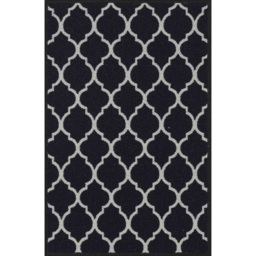 Desire Rugs Havana Black Trellis Anti Slip Door Mat 300 x 80cm - Size: 80 x 300cm - Wilko