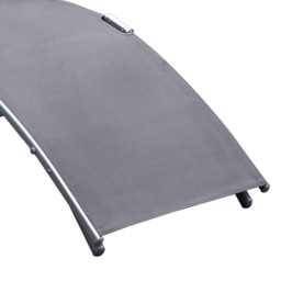 Outsunny Sun Lounger Recliner Grey - Size: 100.5 x 63.5 x 137cm - Wilko - thumbnail 6