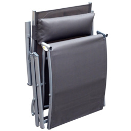 Outsunny Sun Lounger Recliner Grey - Size: 100.5 x 63.5 x 137cm - Wilko - thumbnail 7