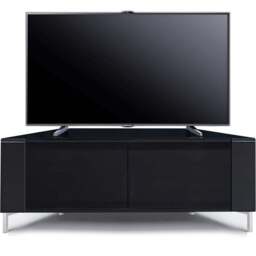 MDA Designs Corvus 2 Door Black TV Cabinet - Size: 45 x 120 x 47cm - Wilko - thumbnail 5