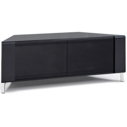 MDA Designs Corvus 2 Door Black TV Cabinet - Size: 45 x 120 x 47cm - Wilko - thumbnail 3