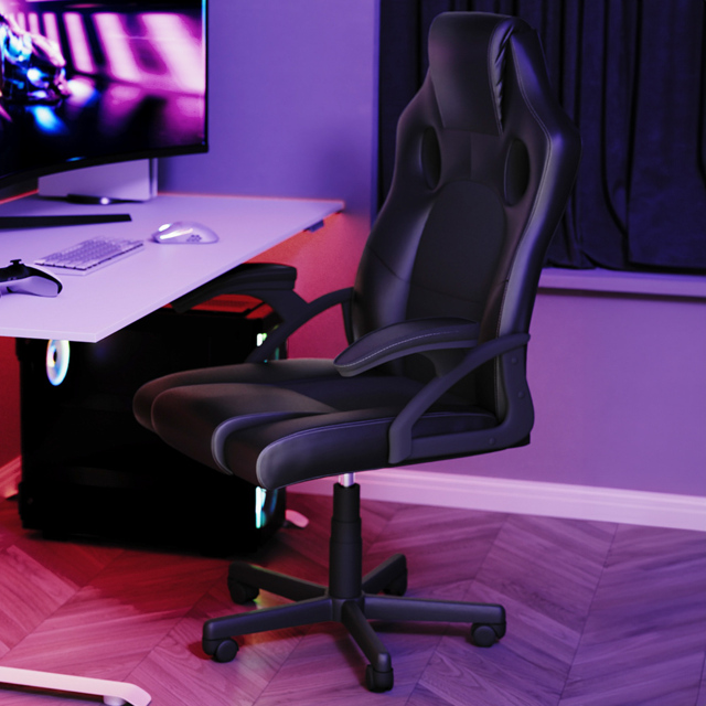 VIDA DESIGNS Coma Black Racing Gaming Chair - Wilko - image 1