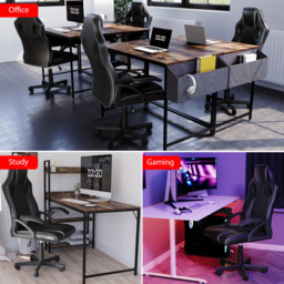 VIDA DESIGNS Coma Black Racing Gaming Chair - Wilko - thumbnail 5