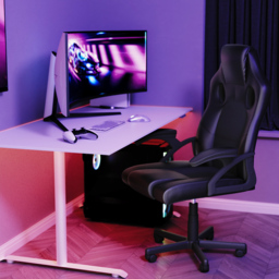 VIDA DESIGNS Coma Black Racing Gaming Chair - Wilko - thumbnail 4