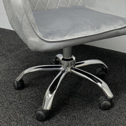 Kosy Koala Grey Wooden Office Desk with Velvet Upholstered Chair - Wilko - thumbnail 5