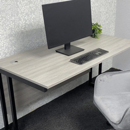 Kosy Koala Grey Wooden Office Desk with Velvet Upholstered Chair - Wilko - thumbnail 3