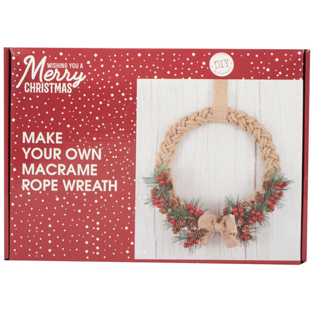 Make Your Own Macrame Rope Wreath - Multicolour - Wilko - image 1